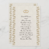 Formele bruiloft uitnodiging (Voorkant / Achterkant)