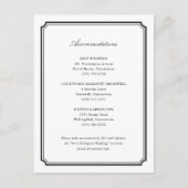 Formele bruiloft uitnodiging accommodaties Kaart (Voorkant)