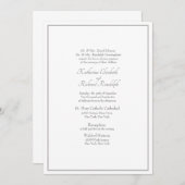 Formele bruiloft uitnodiging beide ouders vermeld (Voorkant / Achterkant)