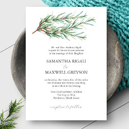 Formele bruiloft uitnodigingen rustieke botanicals