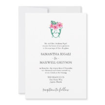 Formele bruiloft uitnodigingen Tropische Botanical