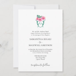 Formele bruiloft uitnodigingen Tropische Botanical