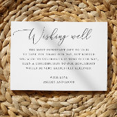 Formele bruiloft wensen goed | Zwart-witscript Informatiekaartje