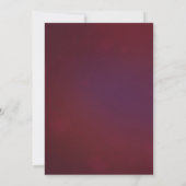 Formele Burgundy Blush Floral Waterverf Script Kaart (Achterkant)