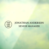 Formele Business Logo Naam Kantoor Naam Bord Deur Raamsticker (Vel 3)