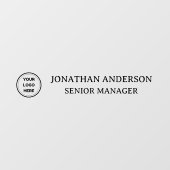 Formele Business Logo Naam Kantoor Naam Bord Deur Raamsticker (Vel)