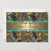 Formele Camo Wedding Invitations 5x7 Kaart (Voorkant)