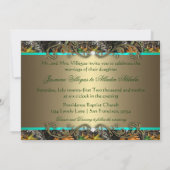 Formele Camo Wedding Invitations 5x7 Kaart (Achterkant)