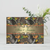 Formele Camo Wedding Invitations 5x7 Kaart (Staand voorkant)