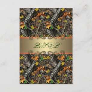 Formele Camo Wedding RSVP-kaarten RSVP Kaartje