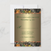 Formele Camo Wedding RSVP-kaarten RSVP Kaartje (Achterkant)