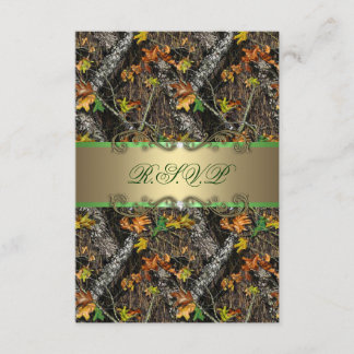 Formele Camo Wedding RSVP-kaarten RSVP Kaartje
