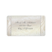 Formele champagne goud Bruiloft Adresetiketten Etiket (Voorkant)