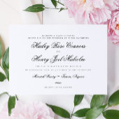 Formele Chique Elegante Kalligrafie Script Bruilof Kaart