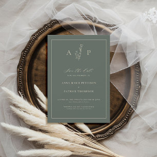 Formele Classic Lijst Delicate Sage Springs Weddin Save The Date