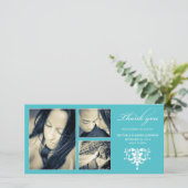 FORMELE COLLAGE VAN TURQUOISE | BRUILOFT BEDANKT K (Staand voorkant)