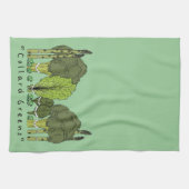 Formele Collard Greens Theedoek (Horizontaal)