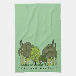 Formele Collard Greens Theedoek