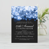 Formele collectieve Gala Event Blue Sparking Light Kaart (Staand voorkant)