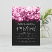 Formele collectieve Gala Event Roze mousserende li Kaart (Staand voorkant)