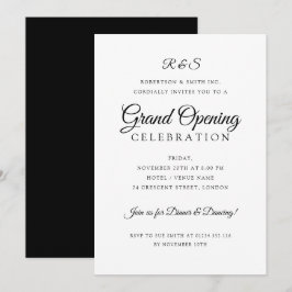 Formele collectieve Grote Opening Eenvoudig Monogr Kaart