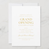Formele Corporate Grand Opening Goud & Zwart Kaart (Voorkant)