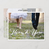 FORMELE DANK | BRUILOFT BEDANKT POST KAART (Voorkant / Achterkant)