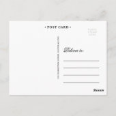 FORMELE DANK | BRUILOFT BEDANKT POST KAART (Achterkant)