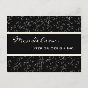 Formele Deco Business Professional Design Two Briefkaart