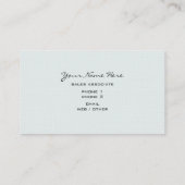 Formele Draag Boutique - een lijnweddenschap Visitekaartje (Achterkant)