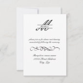 Formele Eenvoudige elegant - 3x5 Uitnodiging tot o (Voorkant)