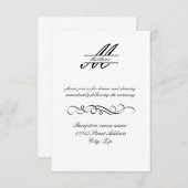 Formele Eenvoudige elegant - 3x5 Uitnodiging tot o (Voorkant / Achterkant)