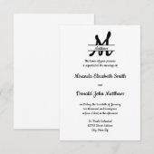 Formele Eenvoudige Elegant Koekje - 3x5 Wedding no Kaart (Voorkant / Achterkant)