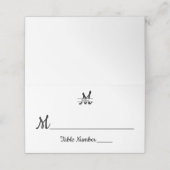 Formele eenvoudige elegante cookie - Escort Kaart Plaatskaartje (Buitenkant ongevouwen)