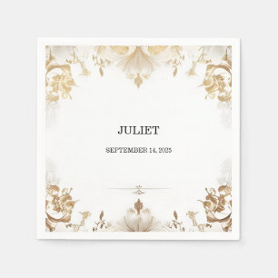 Formele Eenvoudige Klassieke Lege Vrijgezellenfees Servet