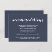 Formele Eenvoudige Marine Trouwaccommodaties Informatiekaartje (Voorkant / Achterkant)