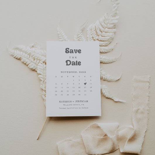 Formele Eenvoudige QR Code Agenda Save The Date