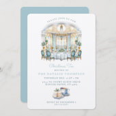 Formele eetkamertafel | Kerstthee Kaart (Voorkant / Achterkant)