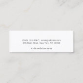 Formele Elegant Afstuderen Name Kaart Enclosure Contactkaartje (Achterkant)