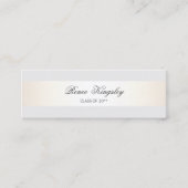 Formele Elegant Afstuderen Name Kaart Enclosure Contactkaartje (Voorkant)