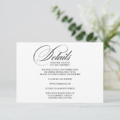 Formele Elegant Behuizing Kaart Details (Staand voorkant)