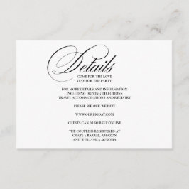 Formele Elegant Behuizing Kaart Details