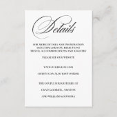 Formele Elegant Behuizing Kaart Details (Voorkant)