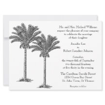 Formele Elegant Palm Tree Tropical Island Wedding