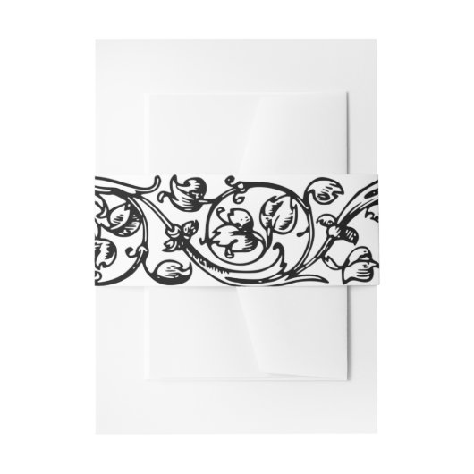  Formele Elegant Zwart-wit Uitnodigingen Wikkel (Voorkant Voorbeeld)