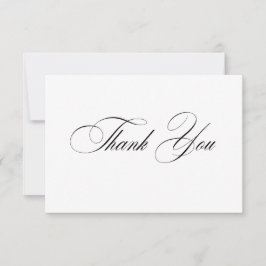 Formele elegante bedankkaart