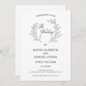 Formele elegante bladzijden zwarte witte QR-code b Kaart (Voorkant / Achterkant)