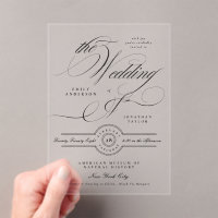 Formele Elegante Kalligrafie Black Tie Trouwfeest