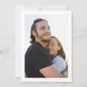 Formele Elegante Kalligrafie Zwart Stropdas Fotobr Kaart (Achterkant)