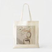 Formele elegante kant parijs  bruid tote bag (Voorkant)